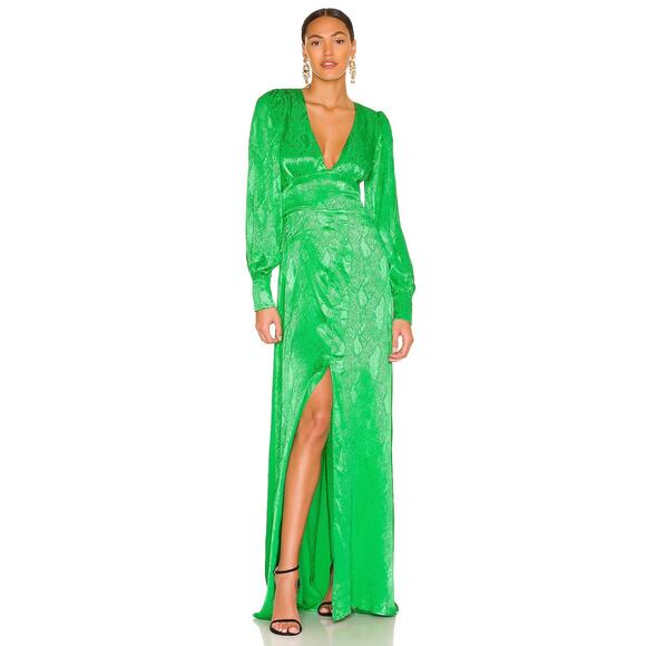 AFRM Alvin Dress in Fern Green